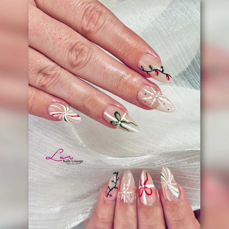 Christmas Nails at LUV Nails Lounge